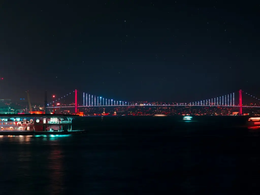 Bosphorus sunset cruise with tea and simit